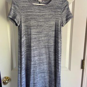 Gap Women Softspun Knit Stripe T Shirt Dress